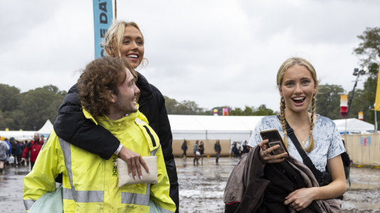 Festivalgoers are seen at Splendour in the Grass 2022.