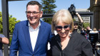 Victorian Premier Daniel Andrews and his wife Catherine Andrews.