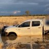 Father and son rescued after companions walked 12 hours through outback for help