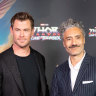 Chris Hemsworth and Taika Waititi at the world premiere of Thor: Love and Thunder in Sydney tonight.