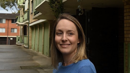 Property owner Jesse Ferreira is selling her apartment in Dulwich Hill.