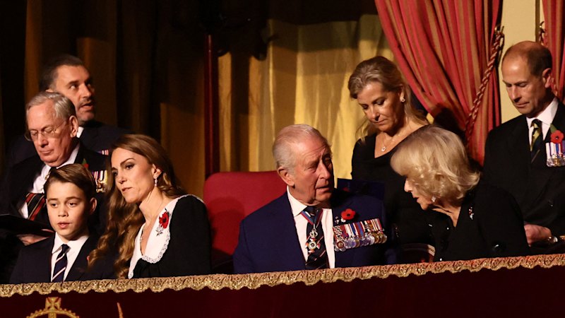 Prince George joins King and Queen for Festival of Remembrance
