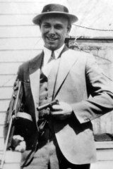 John Dillinger, pictured in 1934.