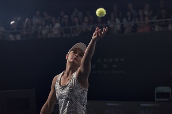 Ashleigh Barty, seen in the commercial.