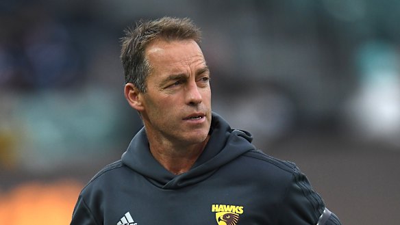 Alastair Clarkson has headed north to Canberra with his players for Friday night's clash with the Giants. 
