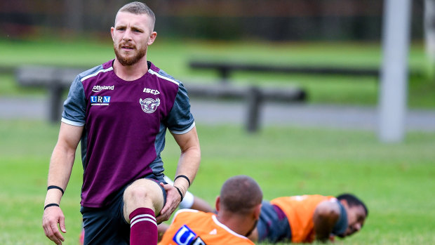 Exiled: Jackson Hastings was nowhere near Manly's thrashing by the Eels, but is apparently their biggest problem.