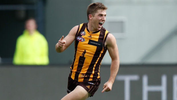 Dylan Moore has become one of Hawthorn’s most influential players on and off the field.