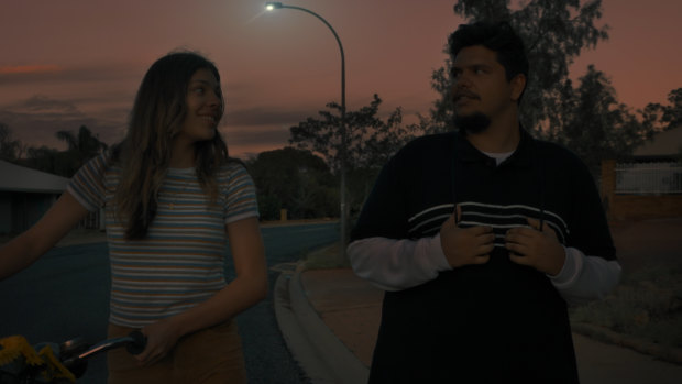 Becoming great friends in real life as well as on screen: Madison Hull and Jacob Harvey in <i>Under Streetlights</i>