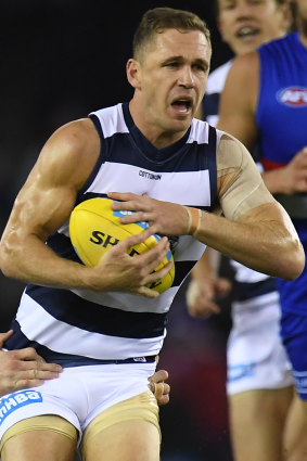 Joel Selwood almost dragged his Cats over the line against the Bulldogs on Friday night.