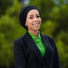 New Yarra councillor for The Greens, Anab Mohamud.