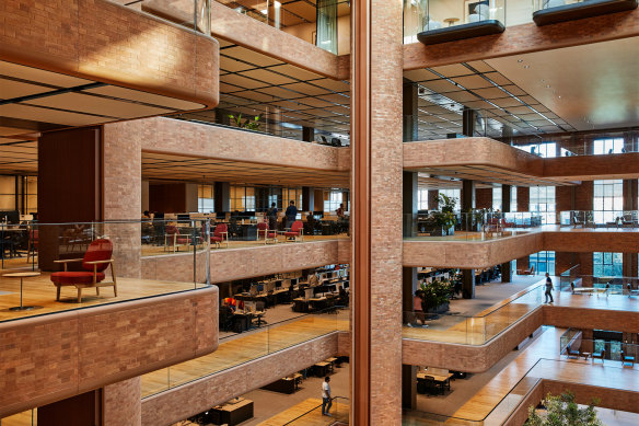 Apple’s London headquarters takes up the bulk of a restored power station, which also holds shops and restaurants.