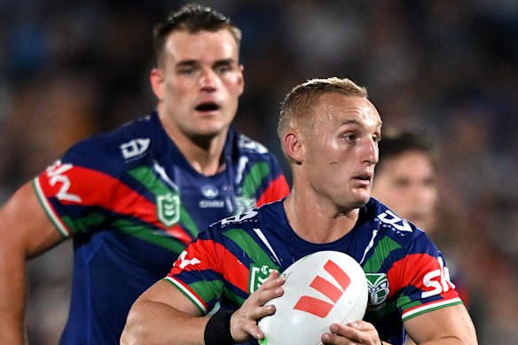 Warriors halfback Tanah Boyd suffered a suspected ACL rupture.