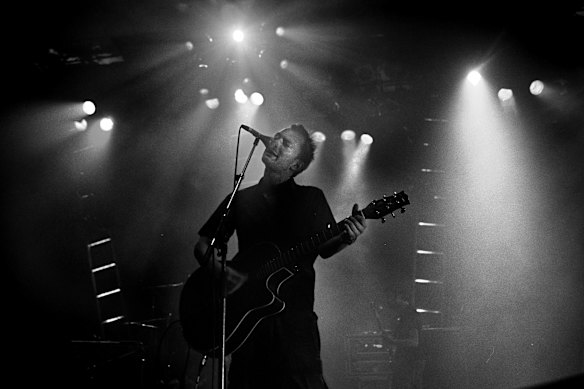 Radiohead’s Thom Yorke performs at Melbourne’s Festival Hall in 1998.