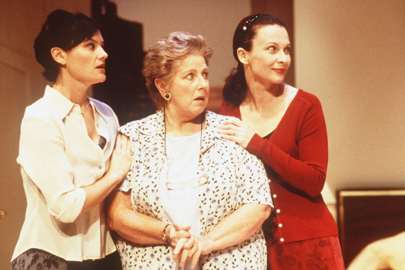 Joan Sydney (centre) in the play Secret Bridesmaids’ Business.