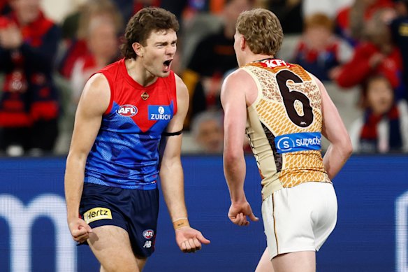 In your face: Melbourne’s Matthew Jefferson.