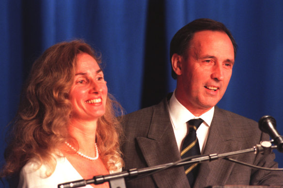 "In the end it is the big picture which changes nations..." Paul Keating and his wife Anita after he conceded the election on March 2, 1996.