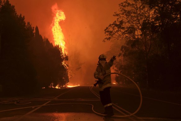 The Gospers Mountain bushfire of December 2019. Another horrific bushfire season is predicted for NSW this year.