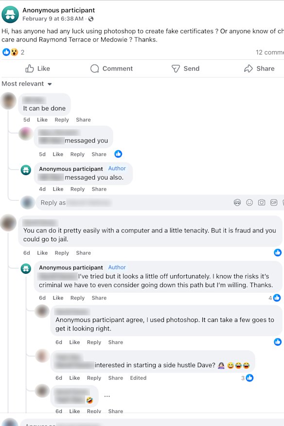 Anti-vax parents are finding ways to avoid immunising their children, some going as far as trying to falsify documents.