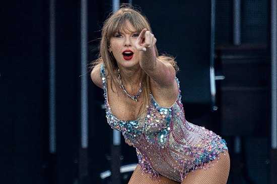 Taylor Swift performs at the MCG in Melbourne.