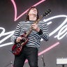 Red Wiggle Murray Cook joins DZ Deathrays on stage at Splendour in the Grass