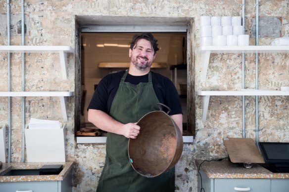 Chef Mike Eggert at Totti’s in Bondi.