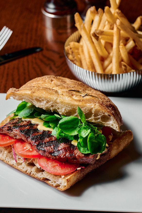 Sirloin steak sandwich.