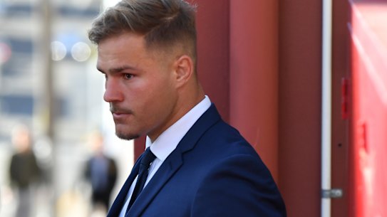 Jack de Belin outside of court.