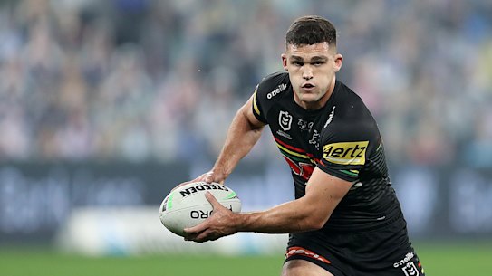 Nathan Cleary looked in good touch in his first game back for Penrith. 