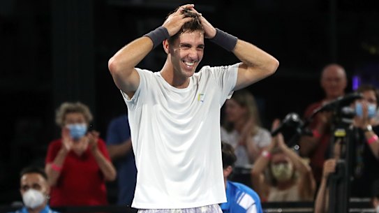 Thanasi Kokkinakis is competing in Adelaide again this week after winning his first ATP title there last year.
