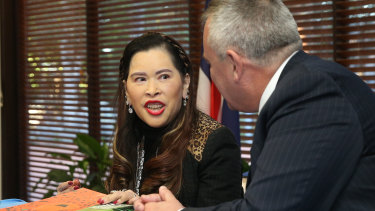 Professor Dr Her Royal Highness Princess Chulabhorn Mahidol of Thailand, left, in 2019.