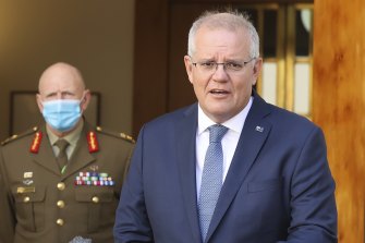 Prime Minister Scott Morrison says the Omicron strain moved faster than predicted.