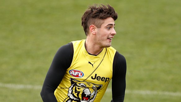 Patrick Naish will make his debut for Richmond on Friday night.