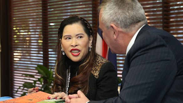 Professor Dr Her Royal Highness Princess Chulabhorn Mahidol of Thailand, left, in 2019.