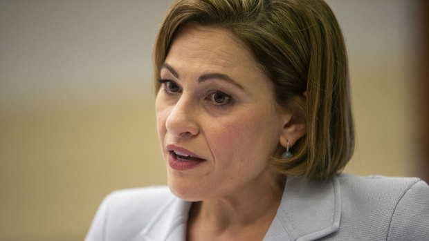 Jackie Trad is overseas as controversy surrounds her Woolloongabba property purchase.