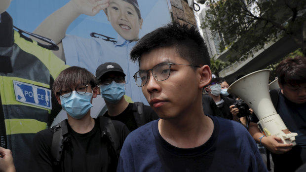 Pro-democracy activist Joshua Wong has been arrested.