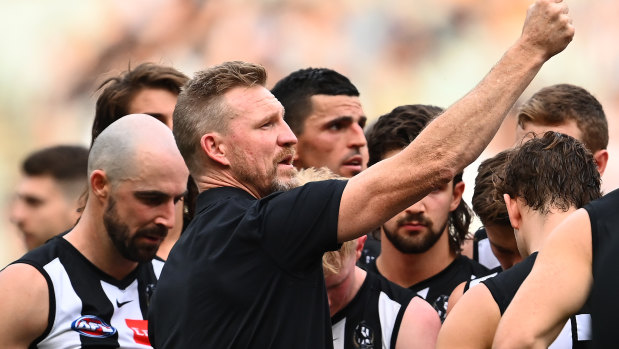 Nathan Buckley believes his side is improving, despite some ugly games. 
