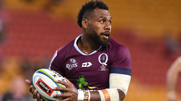 Never gives up: Reds enforcer Samu Kerevi.