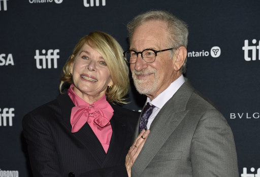 Kate Capshaw and Steven Spielberg attend the premiere of The Fabelmans at the Toronto International Film Festival.