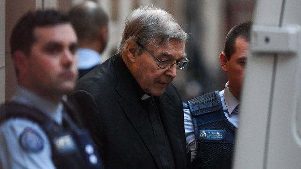 George Pell outside Melbourne's Supreme Court in June 2019.