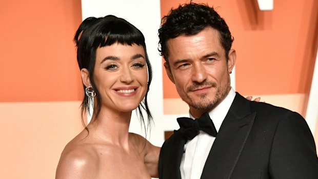Katy Perry and Orlando Bloom at this year’s Vanity Fair Oscars Party.