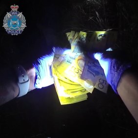 Police allege the cash was a result of a drug deal gone wrong.