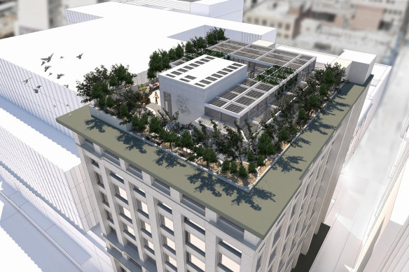 Forza Capital’s plans for the building involved adding a rooftop with green space.