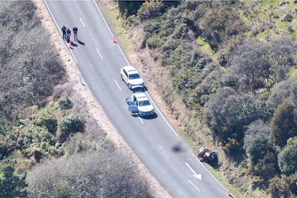 The scene where Tom Phillips was killed in a shootout with police.