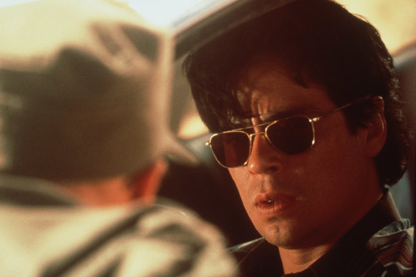 Benicio Del Toro in Soderbergh’s Traffic.