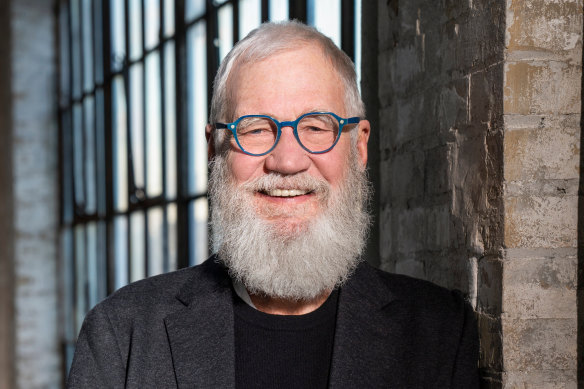 David Letterman in his new interview show <i>My Next Guest Needs No Introduction</I>.
