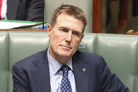 Christian Porter in Parliament on May 27.