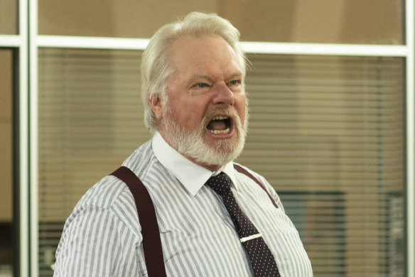 William McInnes’ character, boss Lindsay Cunningham, used sexist and homophobic epithets casually throughout the show, just like people did in the ’80s. “We talk about it now (sexual harassment), but back then it was a dance that you did privately,” says Newsreader co-star Anna Torv.