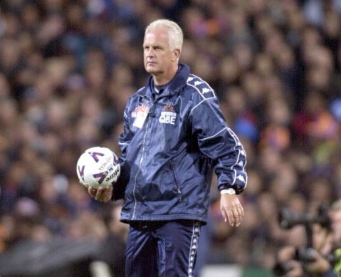 Glory no more: Sacked Syria coach Bernd Stange during his time with Perth Glory in the NSL.
