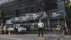 Fixing it, but who will ultimately pay? Cladding Safety Victoria head Dan O’Brien outside a South Melbourne building the agency was fixing in February.