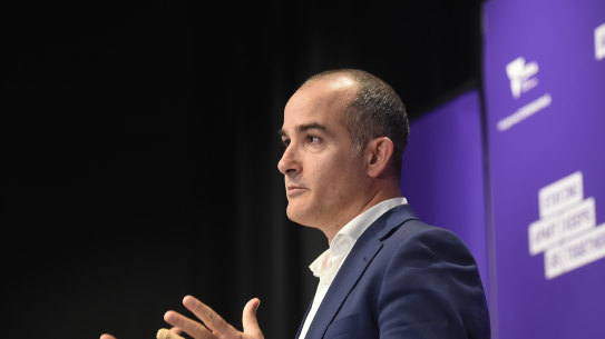 Education Minister James Merlino.